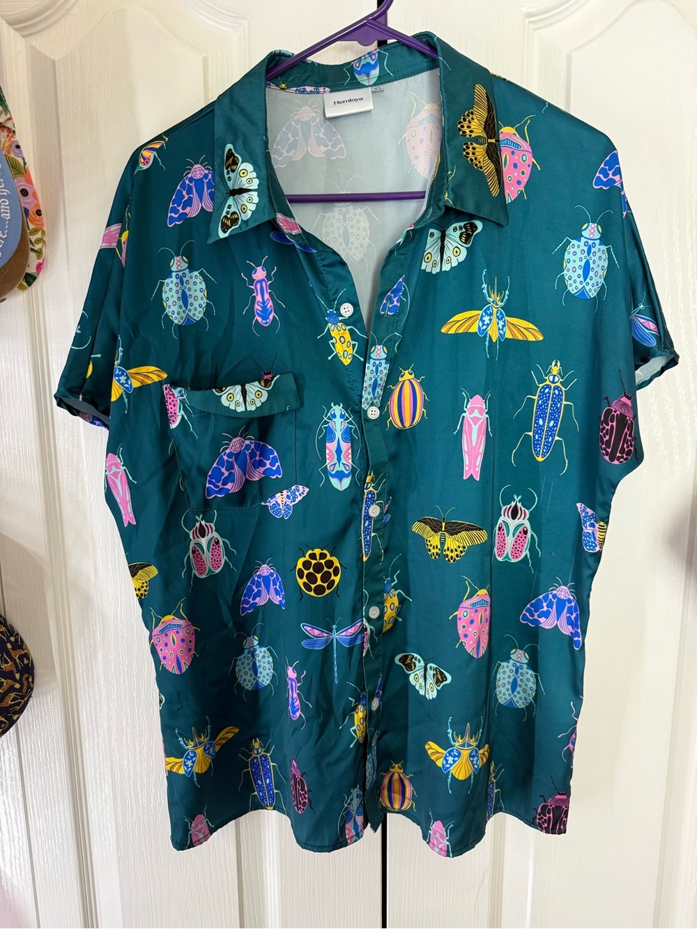 Hemloya Simone Top - Neon Bugs